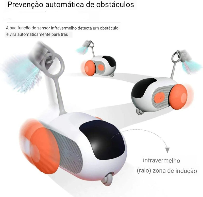 Brinquedos para Gatos Brincarem Sozinhos em Apartamento Robozinho Gatomaníacas