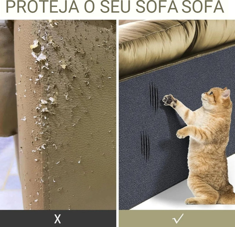 Carpete Adesivo Protetor para Unha de Gatos Sofa