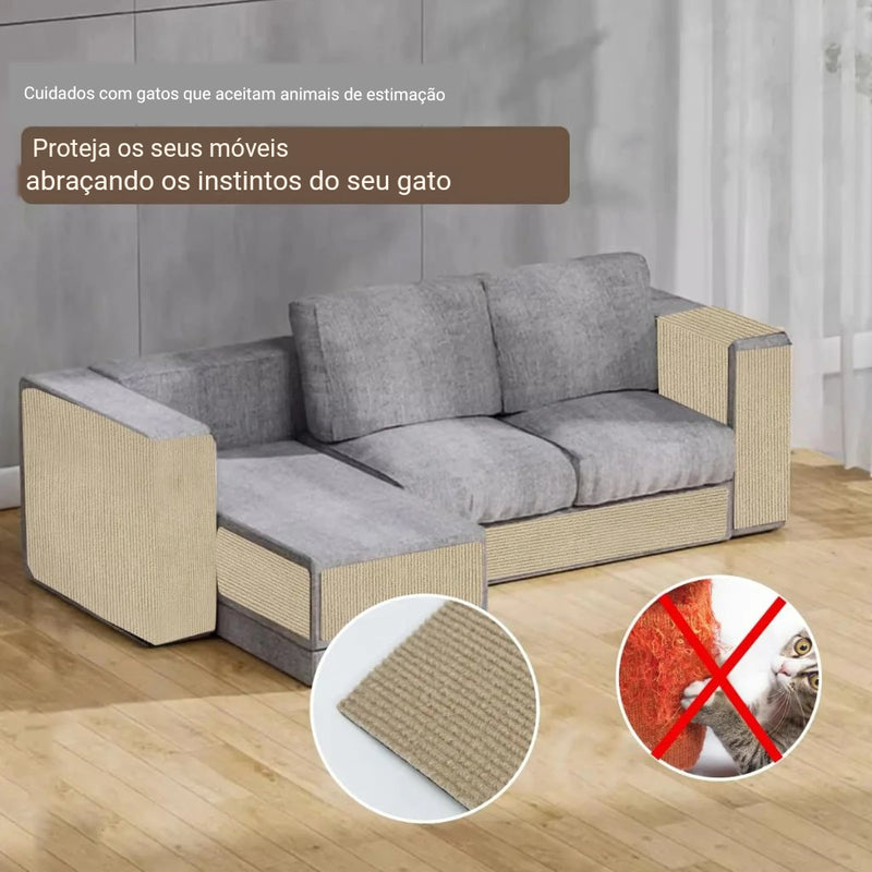 Carpete Adesivo Protetor para Unha de Gatos Sofa